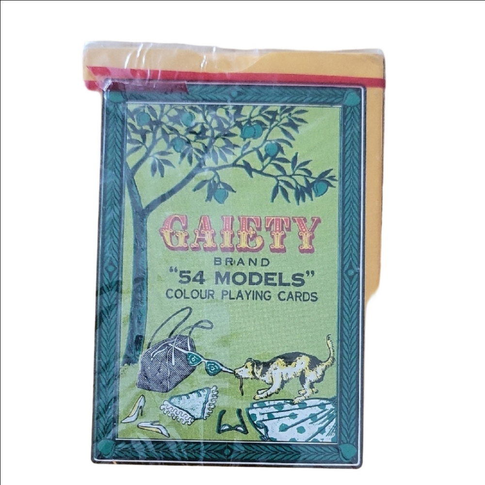 Vintage NOS Gaiety Playing Cards New & Sealed 54 Models